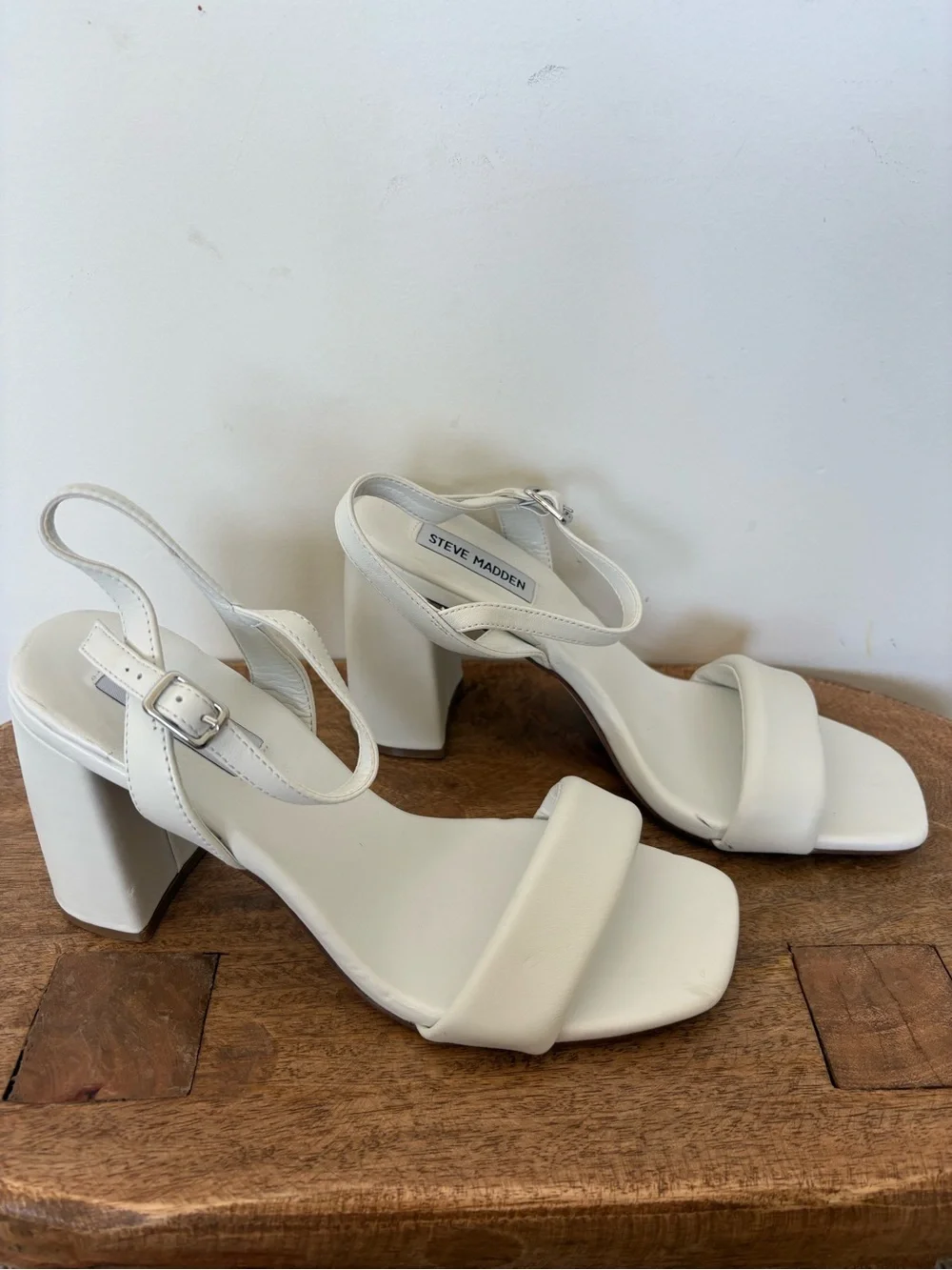 Steve Madden Mareena Ice Block Heel Sandals Size 8